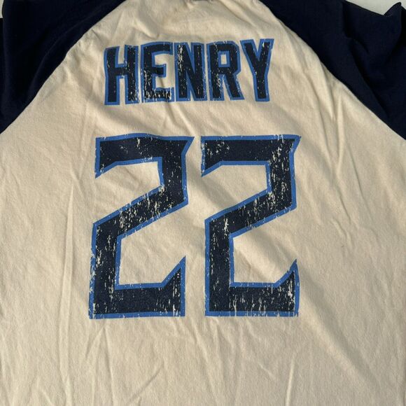 Majestic Threads Tennessee Titans Raglan 3/4 Sleeve Tee Medium - Picture 10 of 10